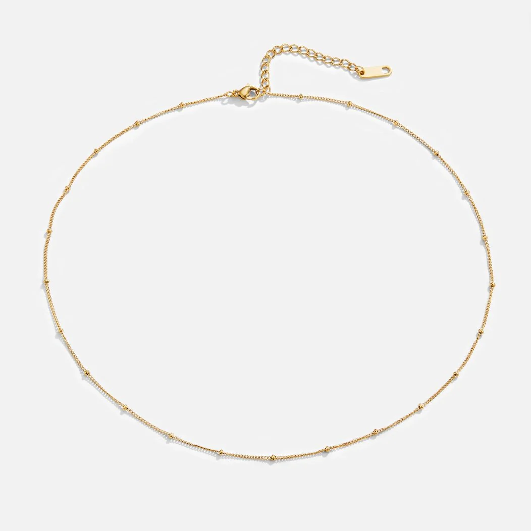 Minimalistische Kette mit Goldakzenten „Niyah“  - Image 4